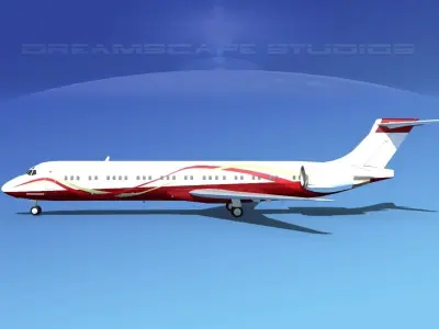 McDonnell Douglas MD-87 Corporate 1 3D model