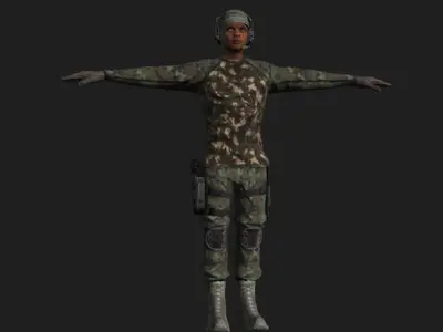 Commandos Pack 9 Military Commando Characters 3D model