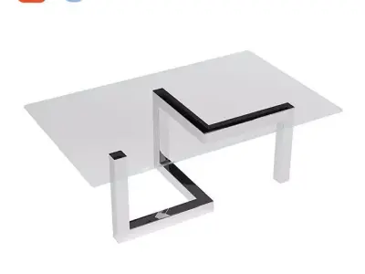 Modern steel coffee table Free 3D model