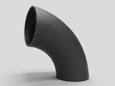 Elbow Pipe Long Radius 10 inches 3D model