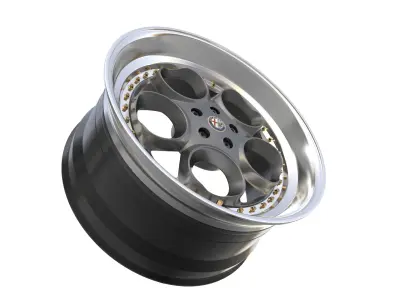 Alfa Romeo custom wheels 3D model