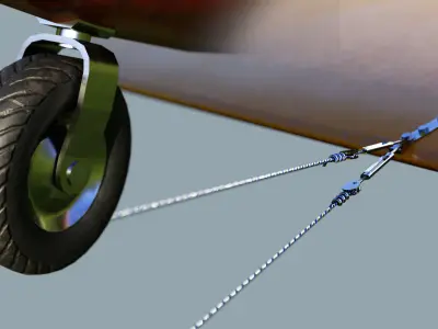 Brditschka MB-E1 Motor Glider Low-poly 3D model