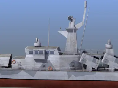 Goteborg Class Missile Boat Low-poly 3D model