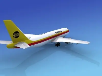 Airbus A300 Continental 1 3D model