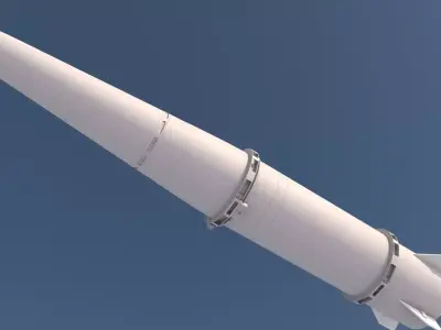 Iskander Tactical Ballistic Missile 3D model