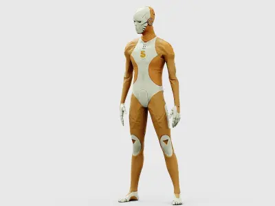 ROB-MECHA F  Rigged for Unreal Engine - Unity - MIXAMO 3D model
