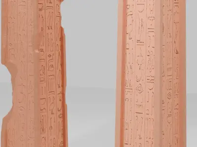 Obelisk Low-poly 3D model
