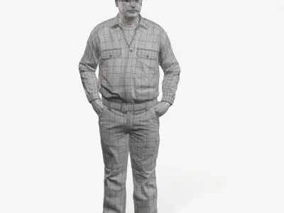 Workman Mining Safety Jeremy 3D model