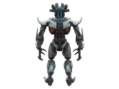 terrifying robot from a scifi dream 3D model
