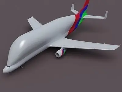 Color Cargo Super Transporter 3D model