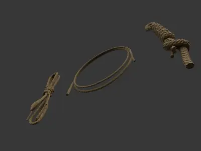 Historic fuse bundles Low-poly 3D model