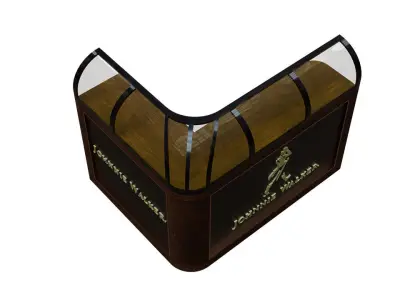 Johnnie Walker Bar Stand Low-poly 3D model