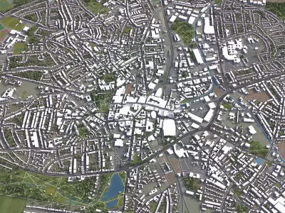 Walsall Low-poly 3D model