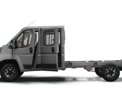 Opel Movano Chassis Truck CrCab 4035WB HQInterior 2023 3D model