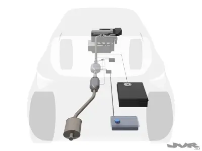 Diesel exhaust - Urea injection 3D model