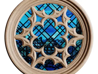 Gothic Window 03 3D model