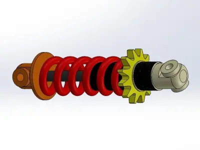 Shock absorber 3D model