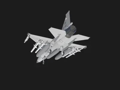 JF-17 Thunder 3D CGI Model - OBJ Format Low-poly 3D model