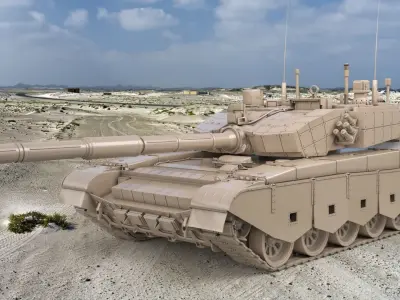 Tank China Type ZTZ 99A MTB Clay Vray  3D model