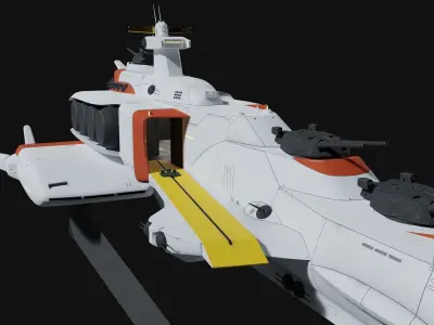 Battleship Ra-cailum 3D model