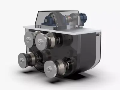 Hydraulic Winding Mechanism 3D model