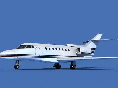 Hawker Siddley 1000 V01 3D model