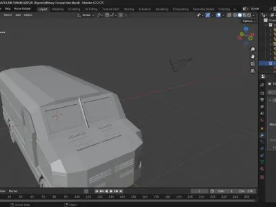 Swat Van Free low-poly 3D model