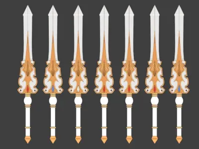 7 Swords 3D model