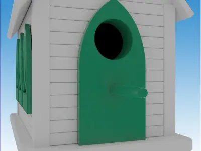 Church Bird House 3D model