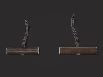 Hooks Low-poly 3D model