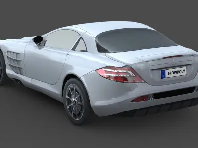 Mercedes-Benz SLR McLaren 2005 Free low-poly 3D model