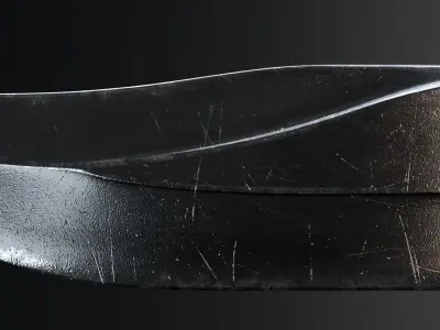 KA-BAR Combat Knife Low-poly 3D model