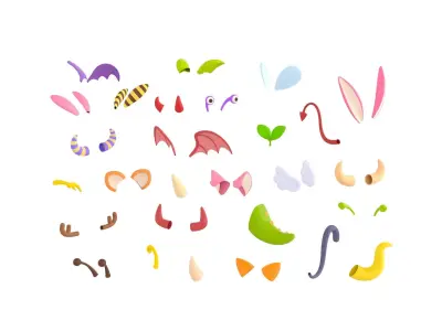 Monster Accessories Pack 3D model