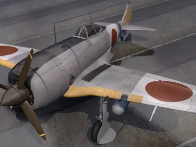 Nakajima Ki-44-2 Shoki or Demon - aka Tojo 3D model
