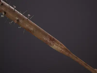 Nail Bat Low-poly 3D model purchase