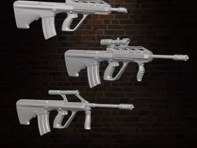 AUG Collection V1 3D printable files for Action Figures 3D print model