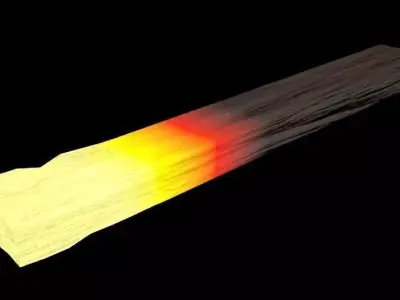 Heated Metal Low-poly 3D model