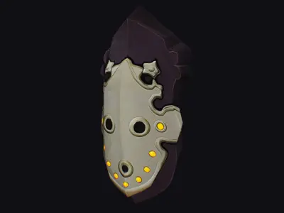 Shield Simple Lightweight Training Shields Body Protection Low-poly 3D model