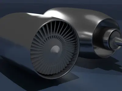 JET ENGINE - 3D MODEL Low-poly 3D model