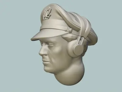 B-17 Pilot Head 3D print model