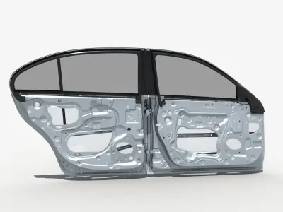 Car Door Structure 03 3D model