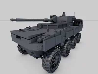 personal carier 8x8 3D model