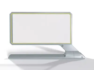 Sci-Fi Projector Screen Low-poly 3D model