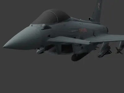  Fighter Jet 3D Model Low-poly 3D model