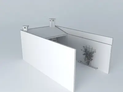 barbecue area Free 3D model