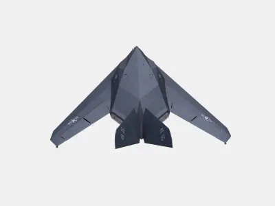 Lockheed F-117 Nighthawk Low-poly Low-poly 3D model