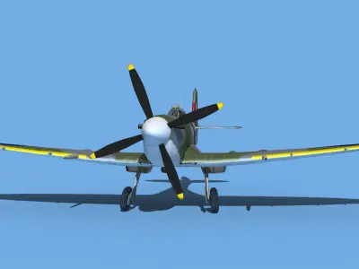 Supermarine Spitfire Mk IXb V03 3D model