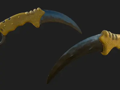 Karambit Eagle Claw Low-poly 3D model