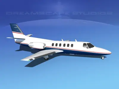 Cessna C550 Citation II V11 3D model