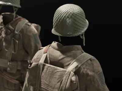 SOLDIER WWII USA 3D model